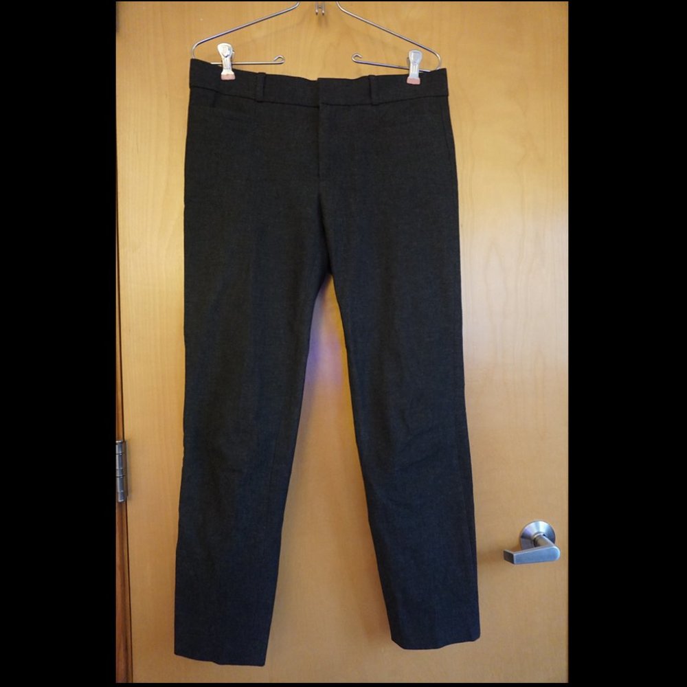 Banana Republic Sloan Pants, 4, charcoal grey
